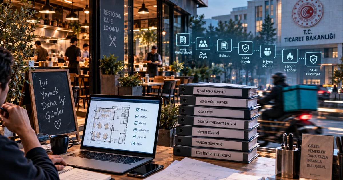 Restoran ve Kafe Açmak İçin Gerekli Belgeler: 2026 Rehberi