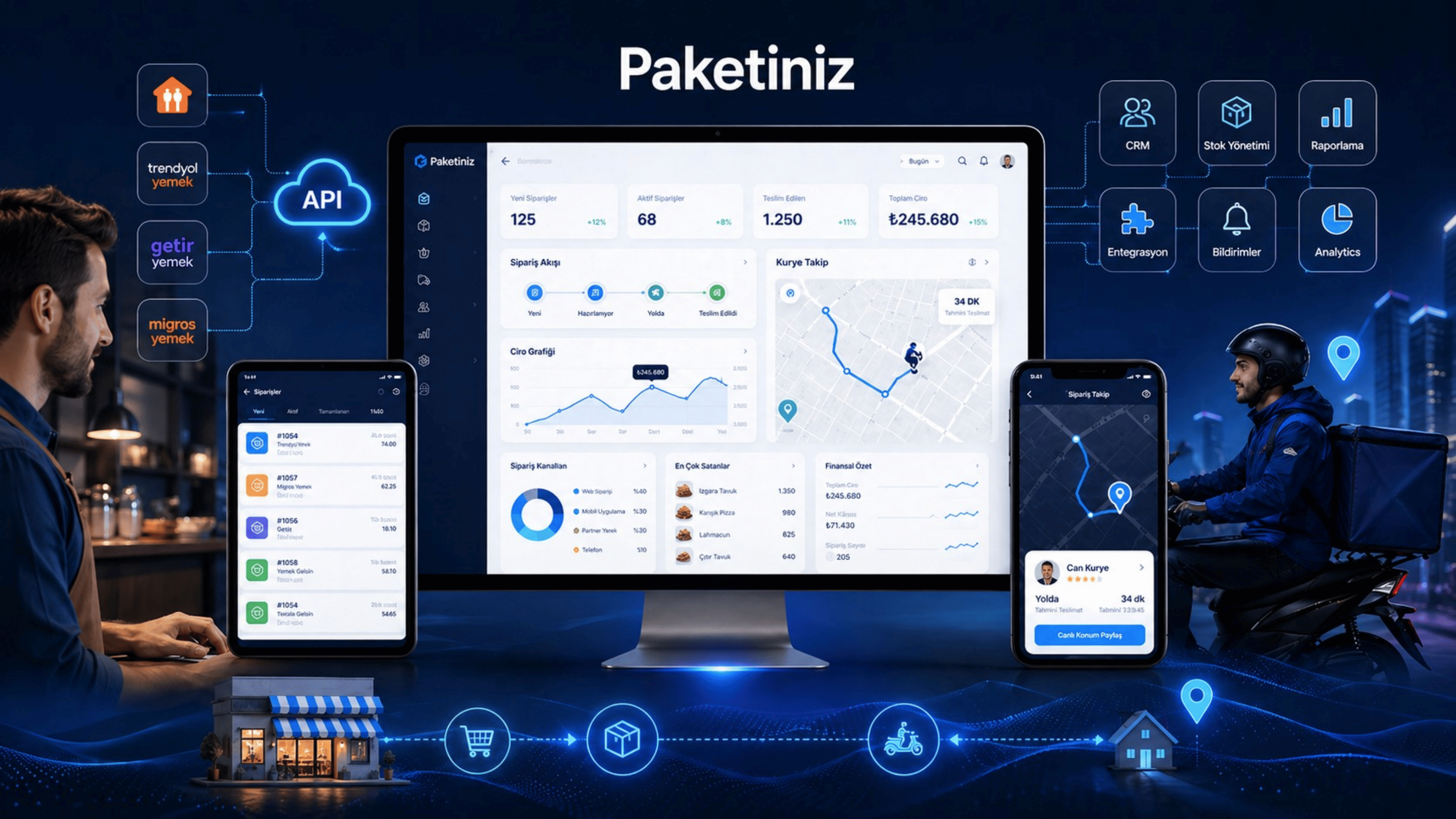 Sipariş ve Teslimat Sektörüne Yön Veren Teknoloji: Paketiniz.com